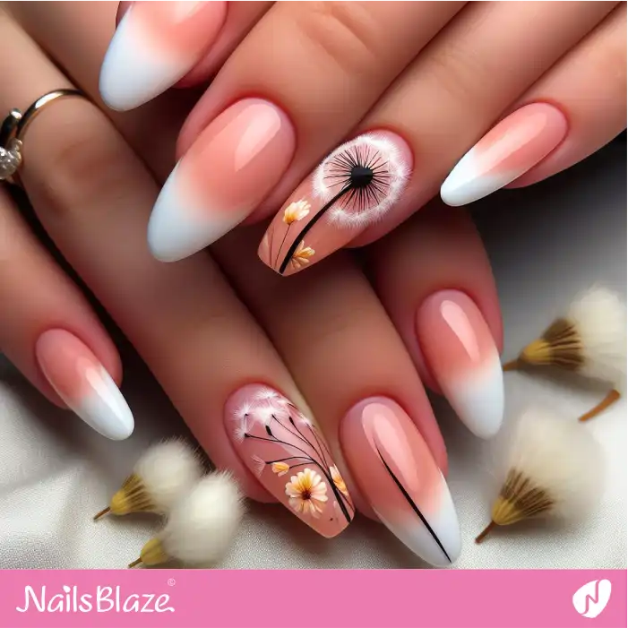 Peach Fuzz Ombre French Nail Art | Color of the Year 2024 - NB1752